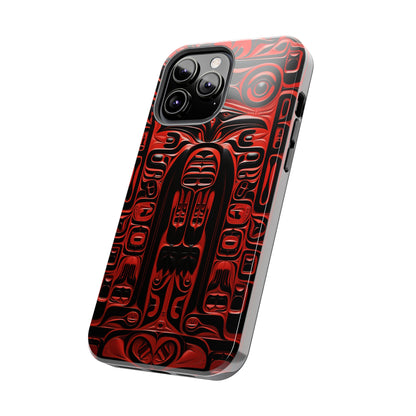 Raven Totems: Northwest Native American Carving | Heritage iPhone Case