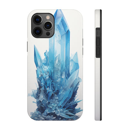 Healing Blue Crystal iPhone Case | Embrace Calmness and Serenity in a Stylish Package