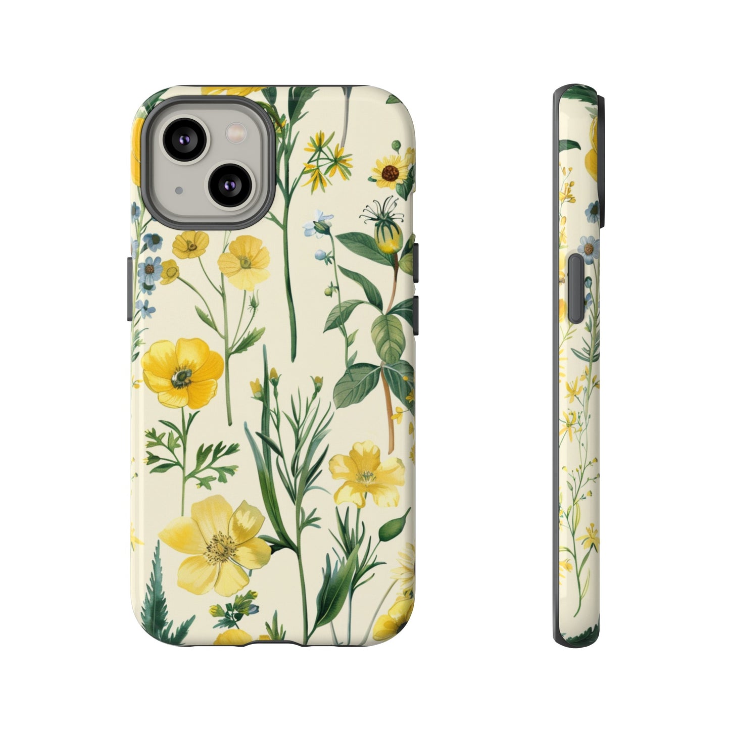 Floral Sage Yellow Wildflower Phone Case