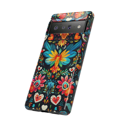 Floral Explosion Magic Hearts Phone Case