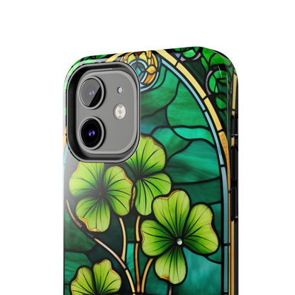 Lucky Charm: Four-Leaf Clover Phone Case | Symbol of Fortune for iPhone Models 11 through 14 Pro Max