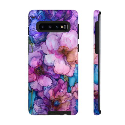 Purple Flower Stained Glass Phone Case