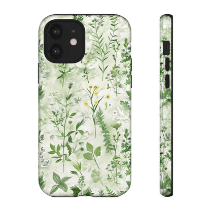 Floral Sage Green Wildflower Phone Case