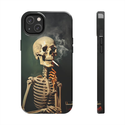 Smoking Skull iPhone Case | Edgy Style with a Mysterious Vibe for iPhone 11, 12, 13, 14, SE 2020 & Mor