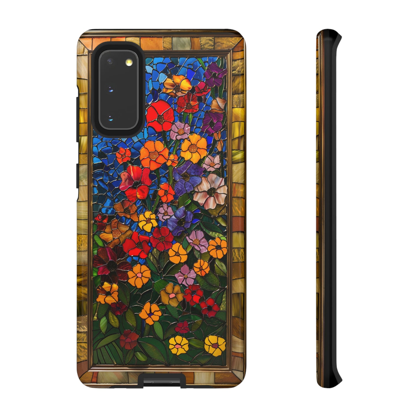 Gustav Klimt Style Flower Garden Painting Phone Case for iPhone 15, 14, Pro Max, 13, 12 & Samsung Galaxy S23, S22, S21, Google Pixel