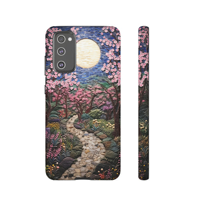 Full moon walk Floral Mosaic Tile