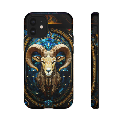 Aries Astrology Stained Glass Design Phone Case