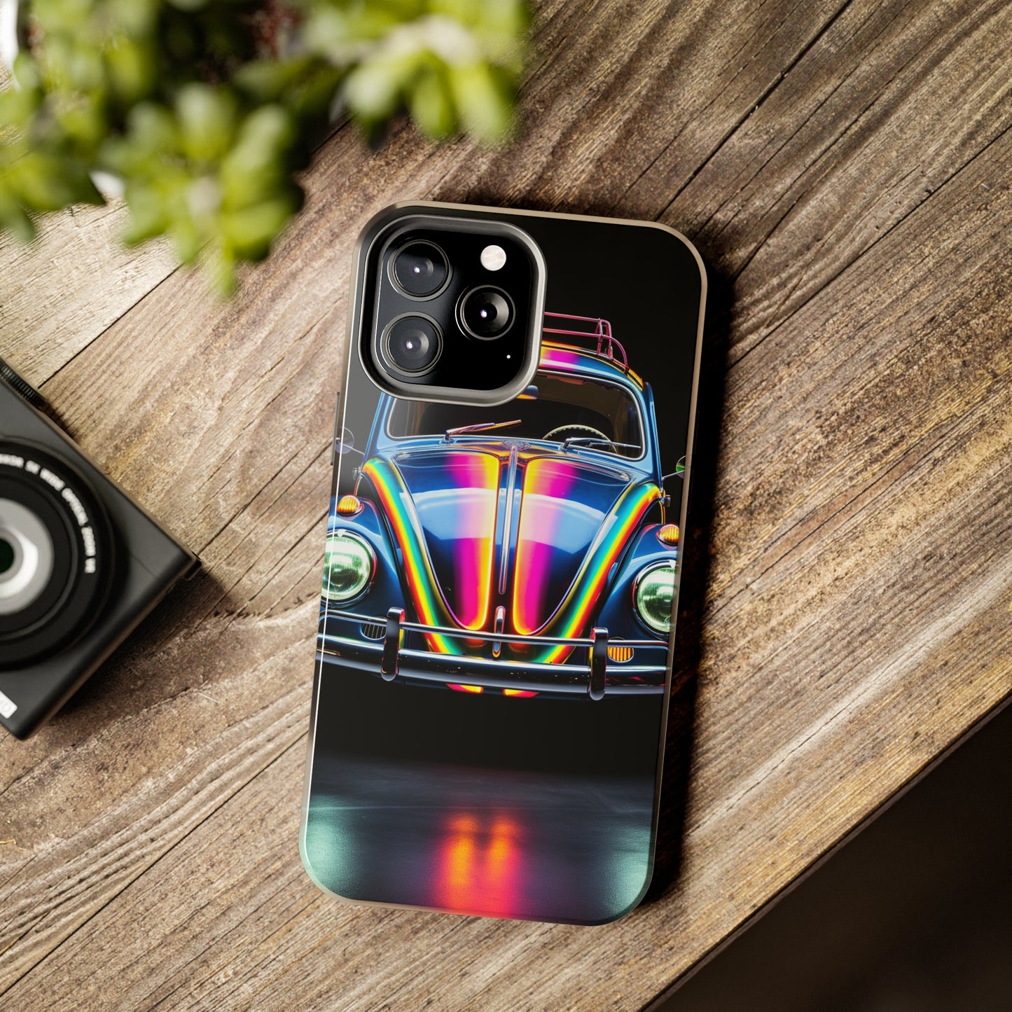 iPhone Case | Colorful Journeys: Psychedelic VW Bug iPhone Tough Case