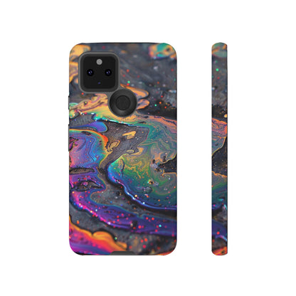 Opalescent Marbled Holographic Print Phone Case