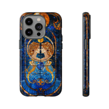 Gemini Astrology Stained Glass Phone Case