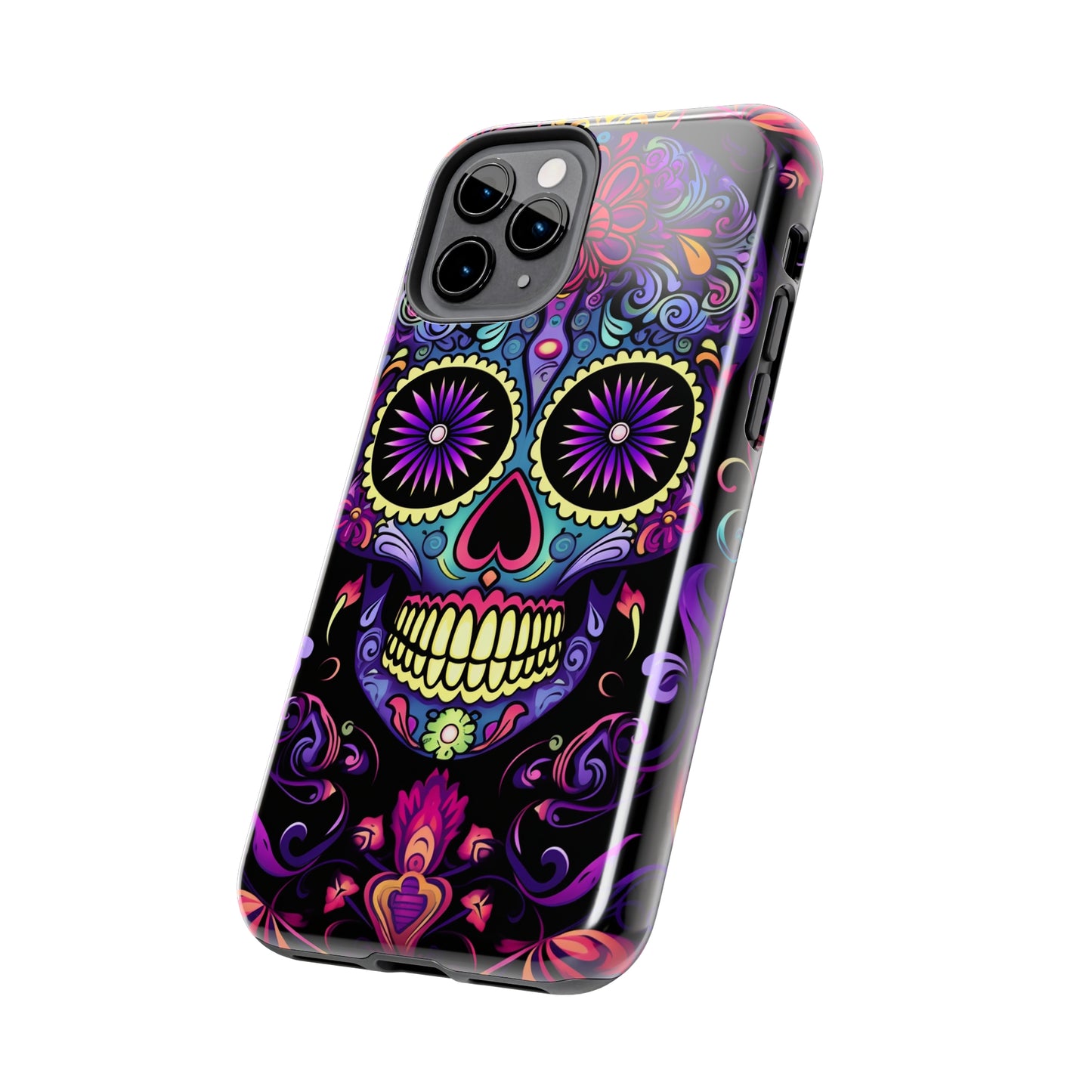 Sugar Skull iPhone Case | Dia de los Muertos Tough Case for iPhone 11, 12, 13