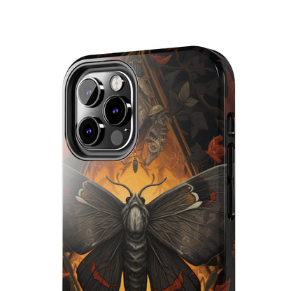 iPhone Case | Lost in Thought: Dark Academia Moth iPhone Tough Case