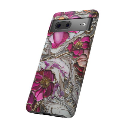 Stained Glass Magenta Floral Paisley Explosion Phone Case