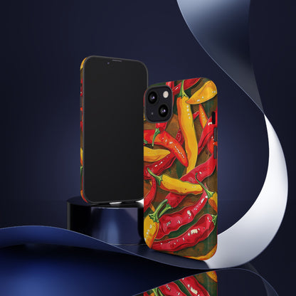 Yellow and Red Chili Peppers Phone Case