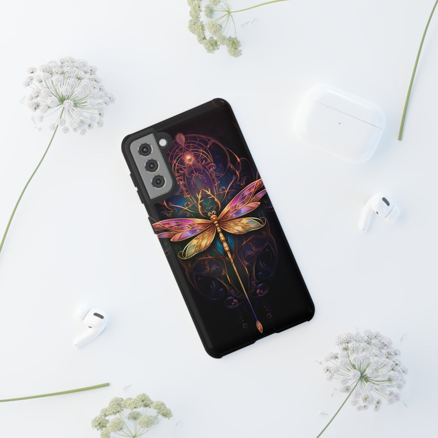 Art Nouveau Dragonfly - A Timeless Symbol of Elegance for Google Pixel, iPhone, and Samsung Cases