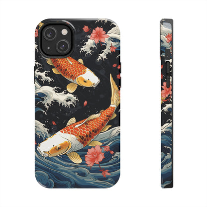 Graceful Flow: Koi Fish Inspired | Japanese Art Masterpiece iPhone Case