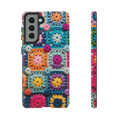 Vintage Crochet Blanket Look Phone Case