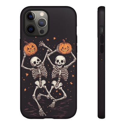 Dancing Skeletons with Jack-o'-Lanterns Phone Cover