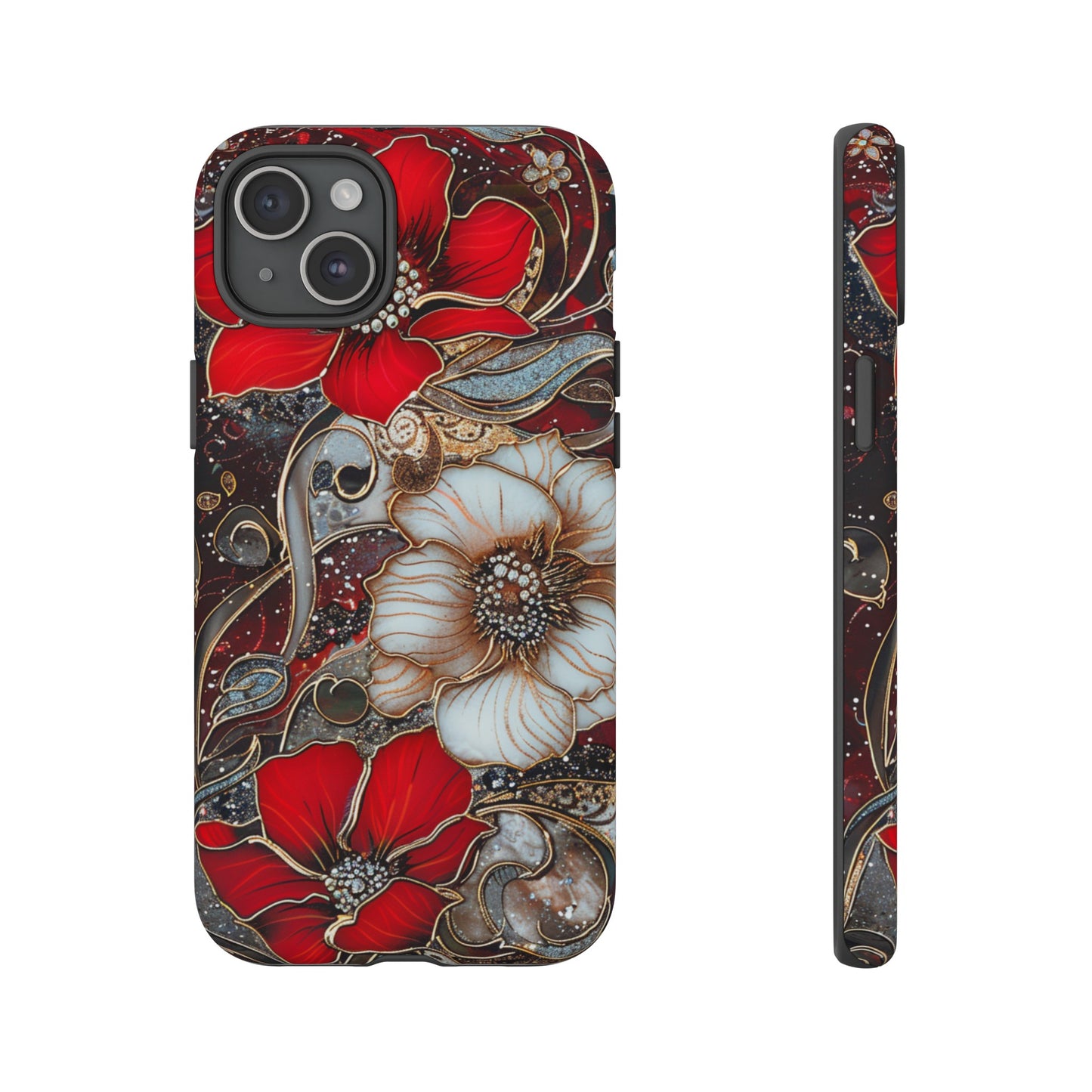 Stained Glass Floral Paisley Explosion Phone Case