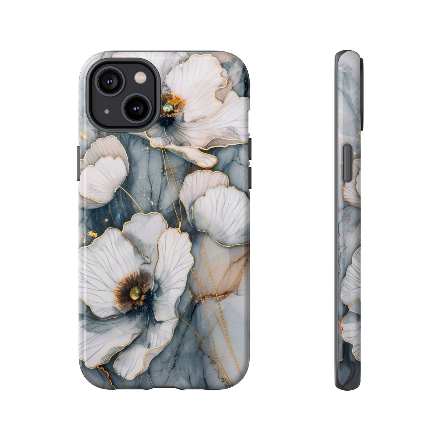 Flowers and Gold Phone Case