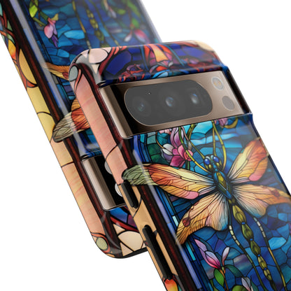 Art Nouveau Stained Glass Dragonfly Phone Case