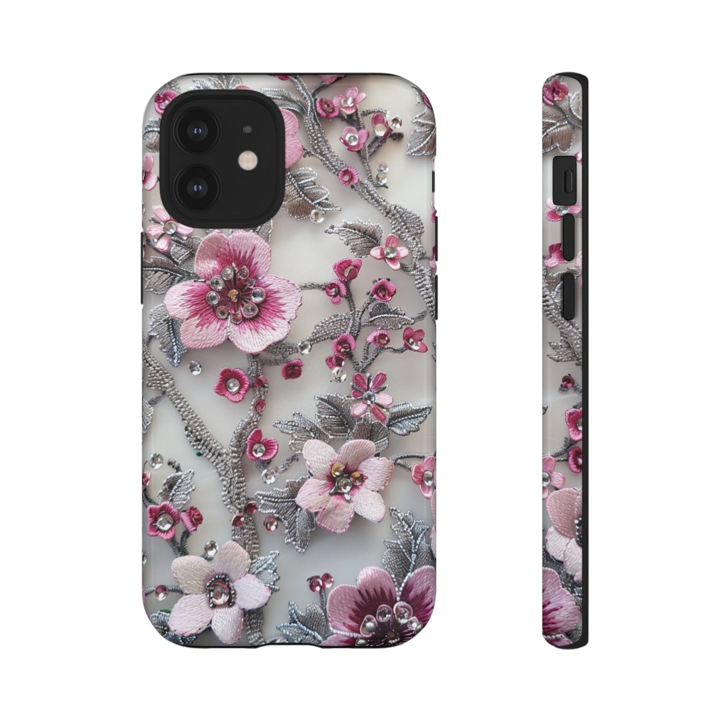 Coquette Aesthetic Floral Art iPhone 12 Case