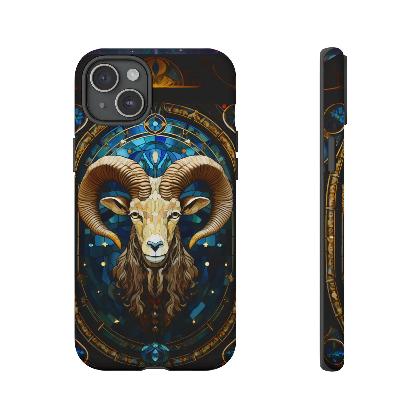 Aries Astrology Stained Glass Design Phone Case