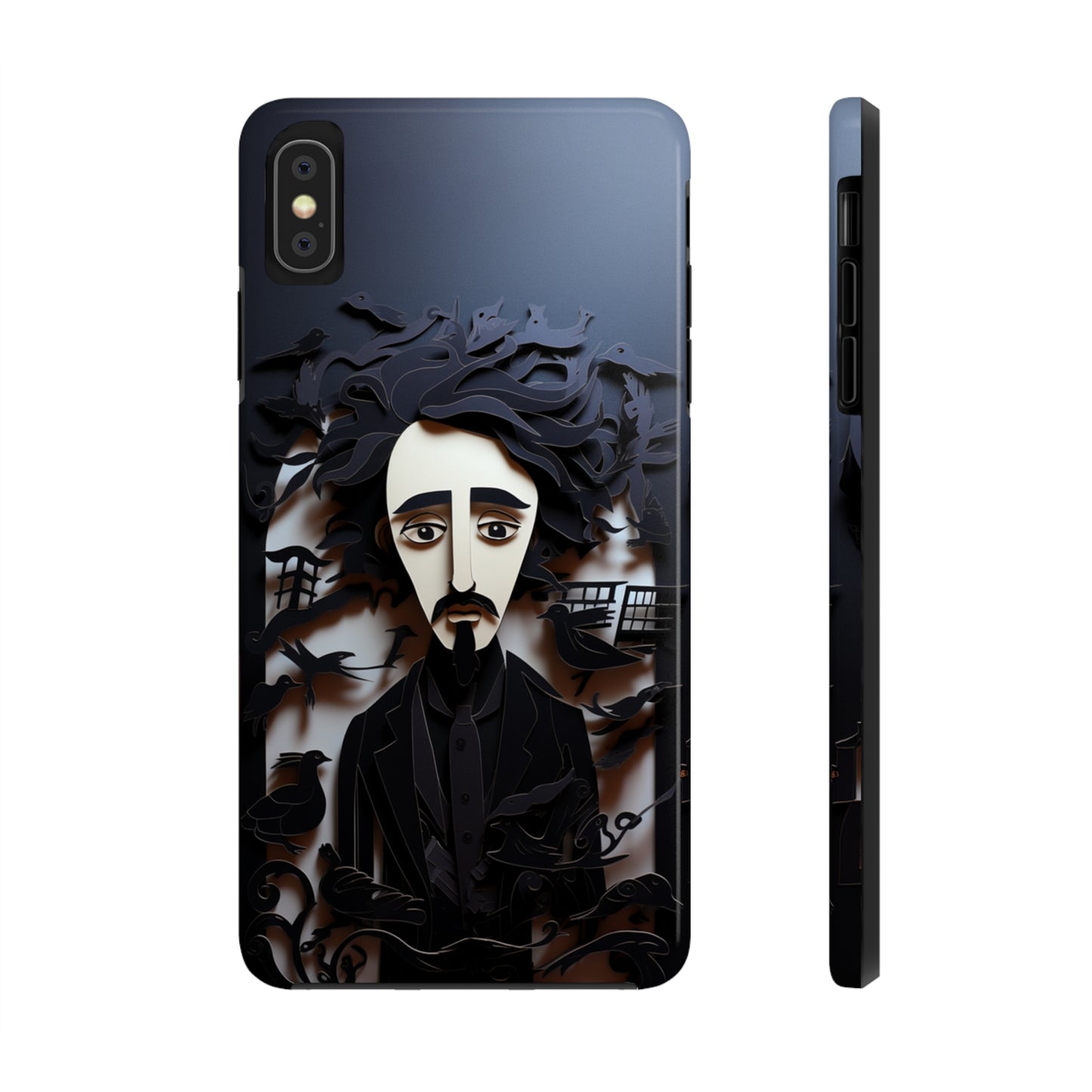 Edgar Allan Poe Gothic Halloween iPhone Case | Embrace the Dark Gothic Charm