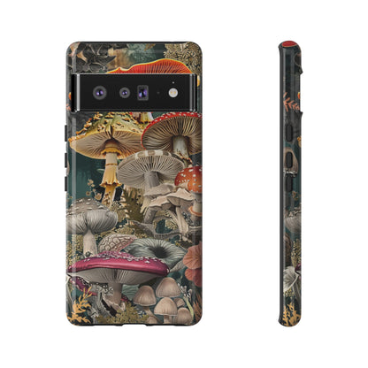 Vintage Illustration Mushroom Collage Phone Case