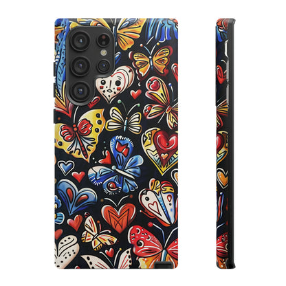 Butterfly Magic Hearts Phone Case