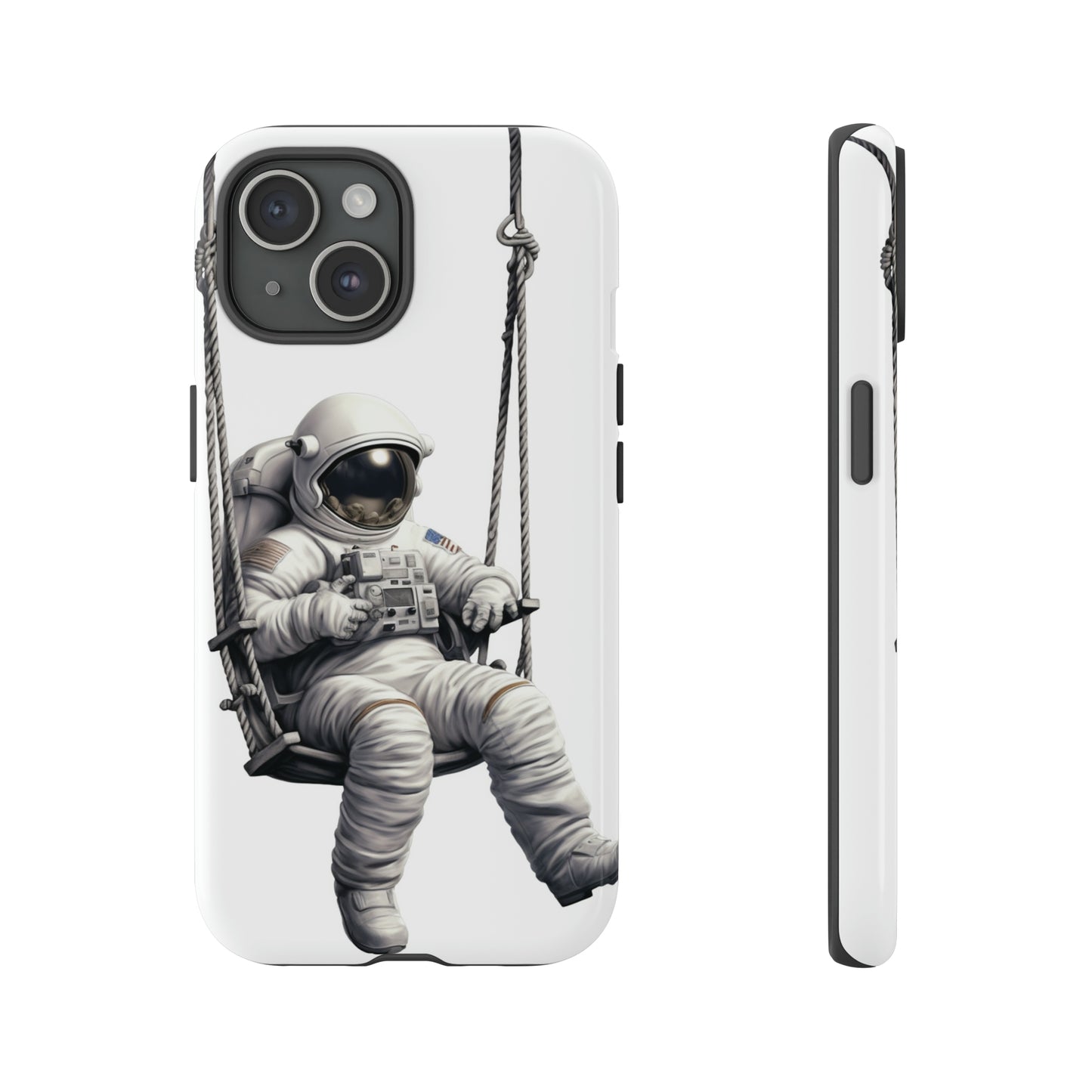 Astronaut on a Swing Phone Case