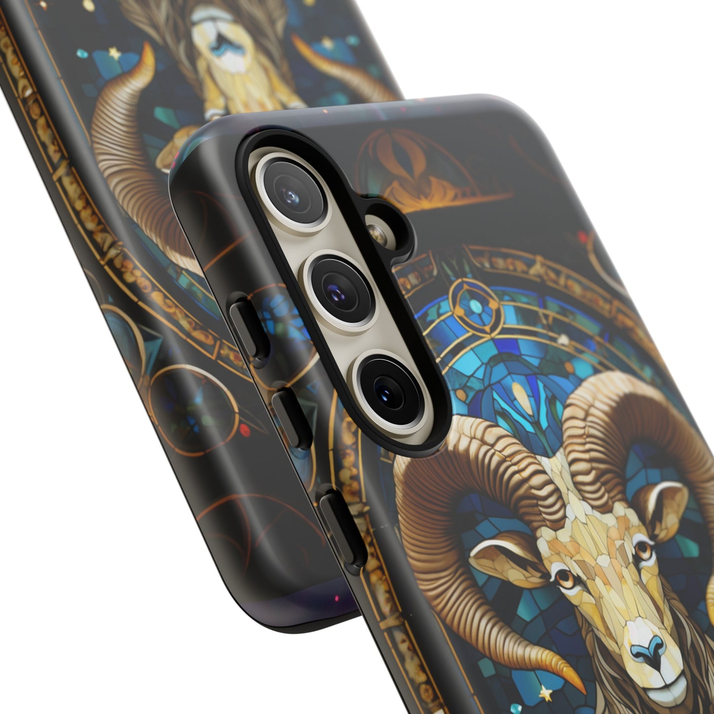 Aries Astrology Stained Glass Design Phone Case