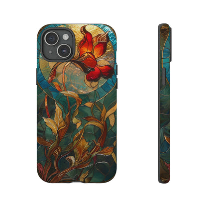 Art Nouveau Floral Full Moon Phone Case