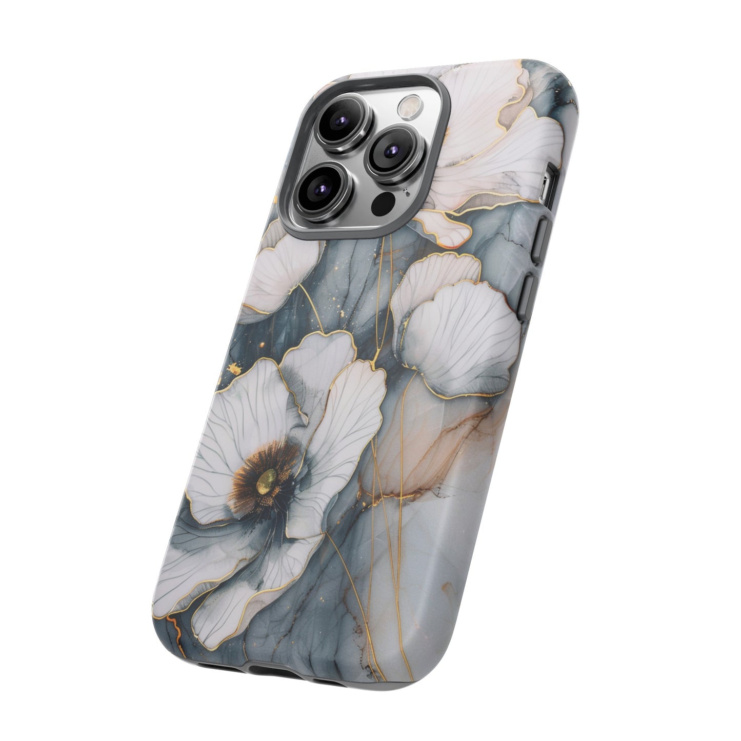 Flowers and Gold Phone Case