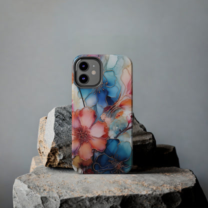 Marbled Watercolor iPhone Case | Embrace the Mesmerizing Multicolor Art