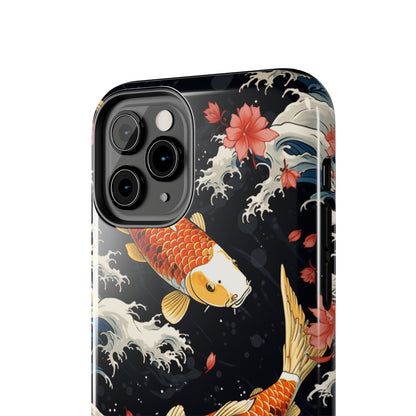 Graceful Flow: Koi Fish Inspired | Japanese Art Masterpiece iPhone Case