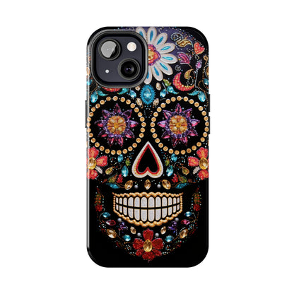 Sugar Skull iPhone Case | Dia de los Muertos Design for Apple iPhone | Halloween Aesthetic