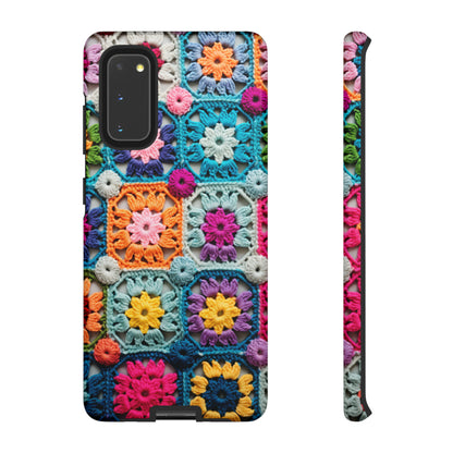 Vintage Crochet Blanket Look Phone Case