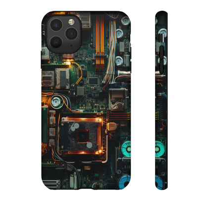 Circuit Board Themed Tough Phone Case