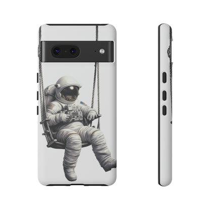 Astronaut on a Swing Phone Case