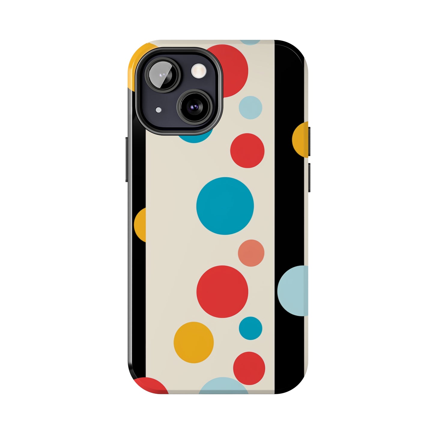 Classic Meets Creative: Abstract Polka Dots Tough Case for iPhone