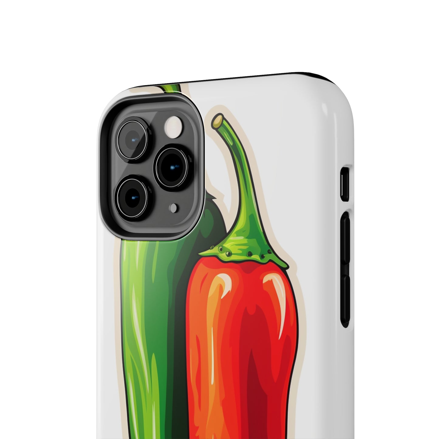 Green or Red Hot Chiles iPhone Case | New Mexico Fiery Flavors for Spice Lovers