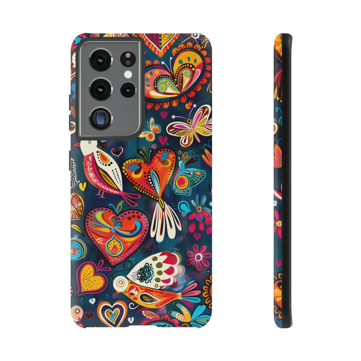 Bright Colorful Mexican Style Mural Painting Phone Case