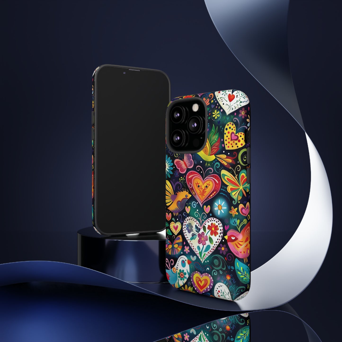 Floral Butterfly Magic Hearts Phone Case