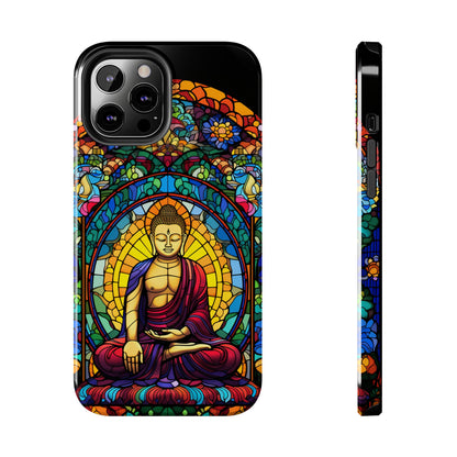 Stained Glass Magic: Psychedelic Tibet Buddha Mandala