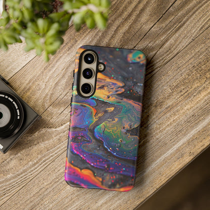 Opalescent Marbled Holographic Print Phone Case