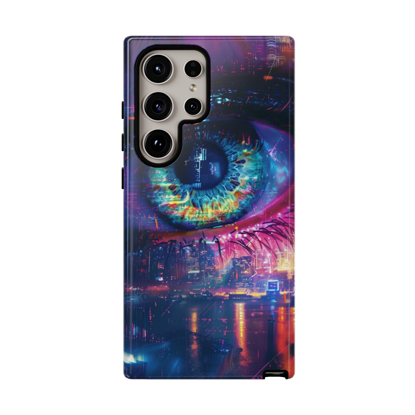 Eye of the Beholder Cyberpunk Art Phone Case