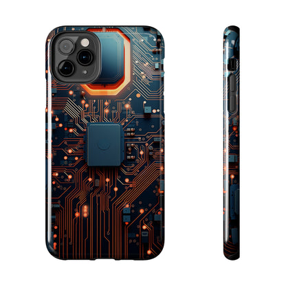 Neon Nexus: Cyberpunk Circuit Board | Futuristic Tech-Inspired iPhone Case