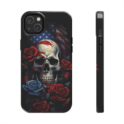 Skull USA Flag iPhone Case | Patriotic Edge with Stylish Protection