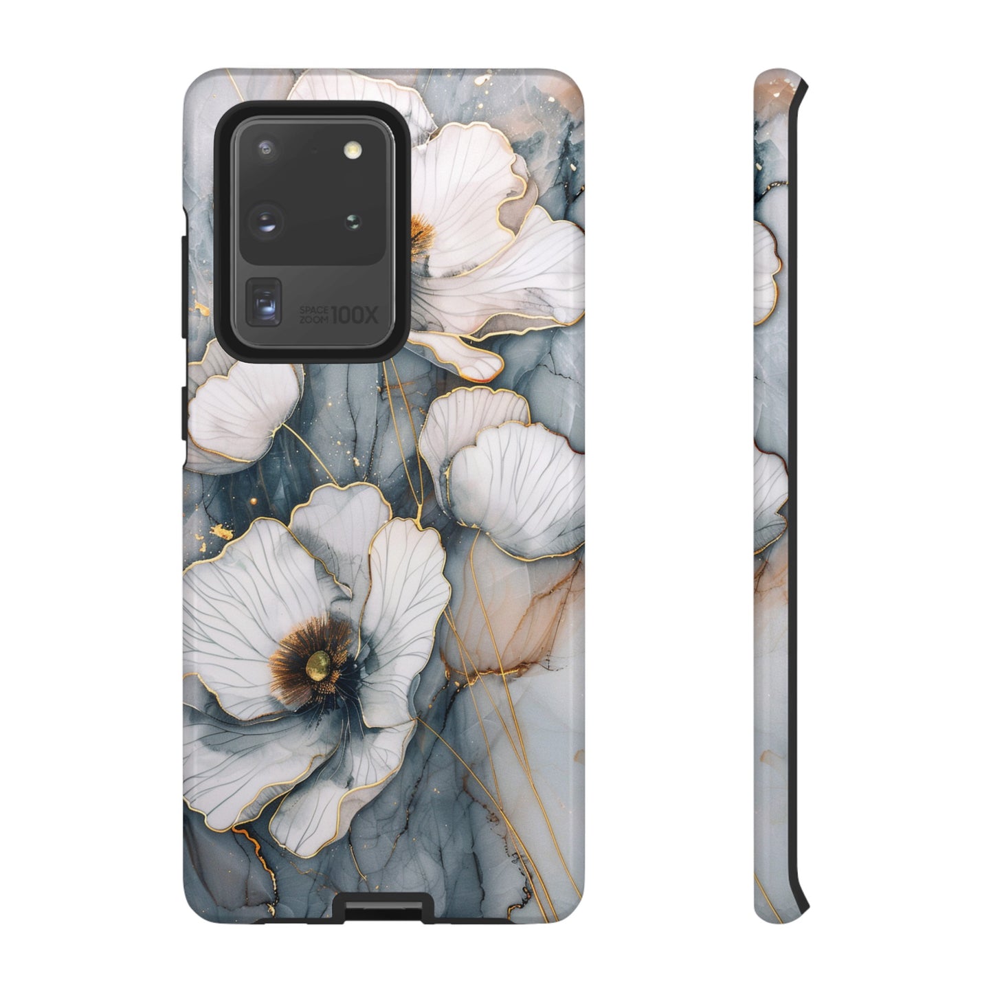 Flowers and Gold Phone Case